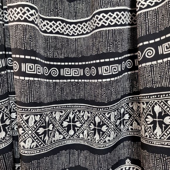 Vintage Alfred Dunner Black & White Print Midi Skirt - Picture 4 of 7